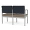 Lesro Lenox 2 Seat Tandem Seating W/ Arm, 43.5 in W 24.5 in L 32 in H LS2103 - alternate 3